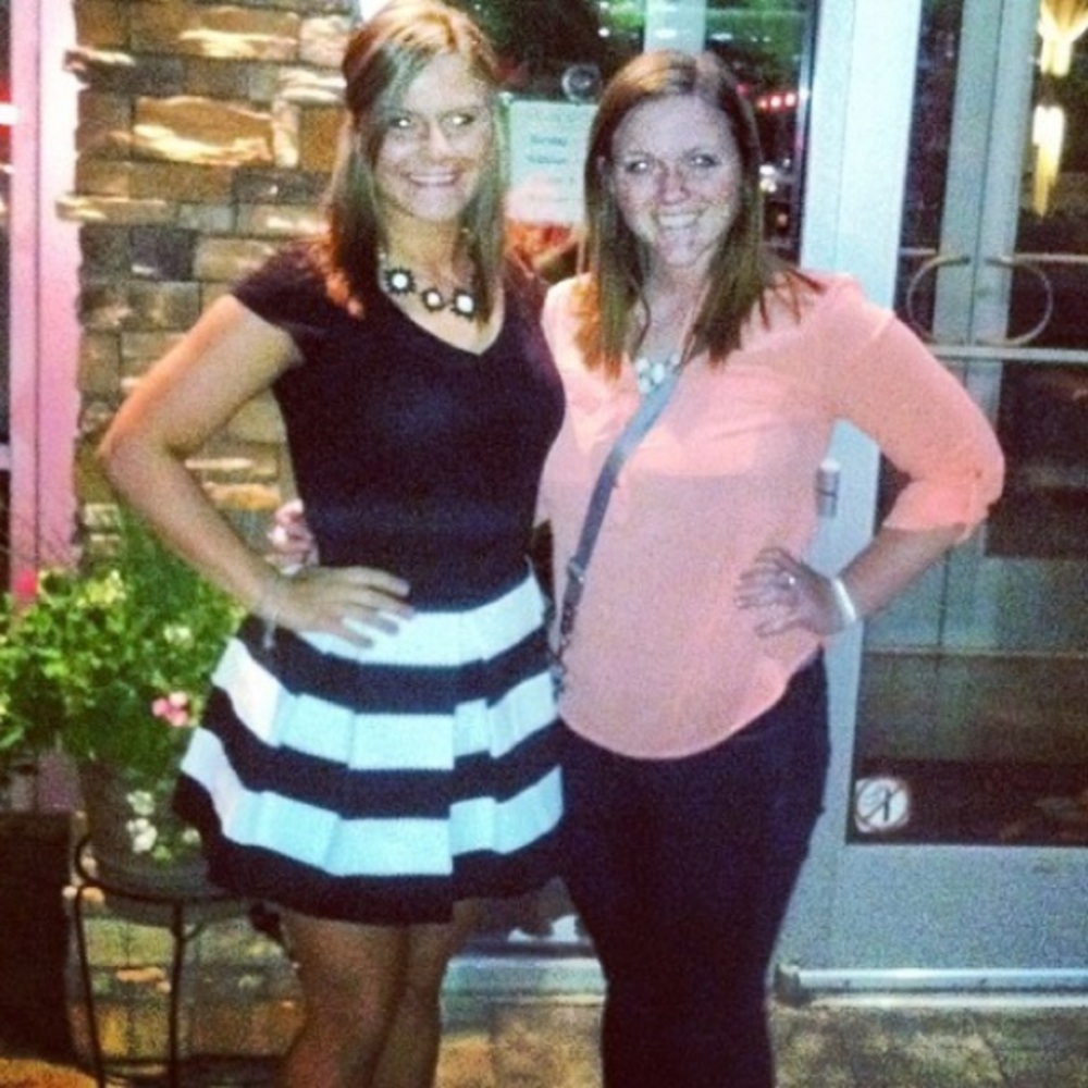 Peplum Black & White Skirt
